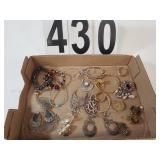 Flat Of Earrings And Bracelets Includes Gray -