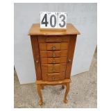 Jewelry Armoire 39" X 15.5" X 12.5"