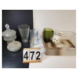 Clear Tote W/ Pitchers - Compote