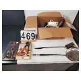 Box Kitchen Utensils W/ Large Straining Spoon -