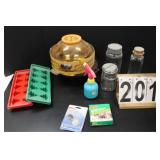 Box w/ Popcorn Popper ~ Ice Trays ~ Spray Bottle ~