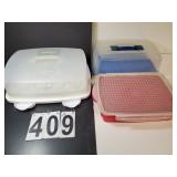 Cake Carrier Has 2 Size Cupcake Holder And -