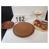Lazy Susan - Decorator Plate - Nut Compote