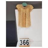 VTG Hand Crocheted Baby Dress