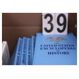 Box Of Books Includes Set Of US Encyclopedia-