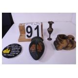 Flat W/ Hand Carved Shoe By Earl McKinney-