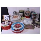 Box Full Of Collector Tins Includes Brach