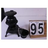 Miniature Pot Belly Stove And Coal Bucket