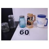 VTG Fruit Jars Includes Atlas Good Luck  - Stein -