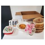 Box W/ Baskets - Bowl - Storage Container -