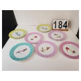 Set Of 7 Rosanna Plates