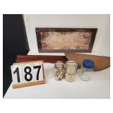 Home Sweet Home Picture - 2 Canning jars -