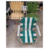 2 Lawn Chairs Yellow & Green  - Beach Chair