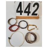 Bag Of Bracelets Includes Blue Floral