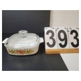 Corningware 1 QT. Casserole Spice Of Life Pattern