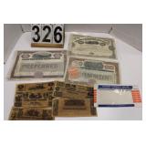 Railroad Stocks ~ Replica Illinois Currency