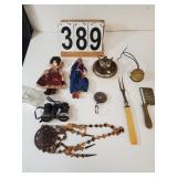 Flat W/ VTG Dolls -  VTG Ash Tray - Belt Clip-
