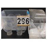 Clear Tote w/ Beer Pitchers ~ Plastic Bags ~