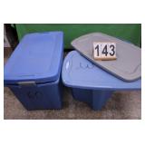 4 Totes W/ 4 Lids