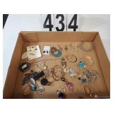 Flat Of Earrings W. Blue Stone Bracelet