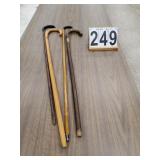 4 Wood Canes