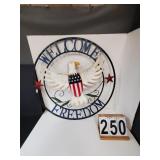 Metal Freedom Sign 28"