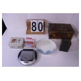 Flat W/ Tins - Pen & Pencil Holder - Calculator-