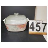 Corning Ware Peony Pattern Casserole Dish 5L-