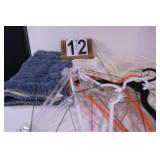 Blue Rug - White Rug - Hangers