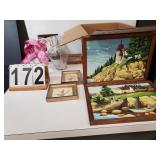 Box W/ Vases - Assorted Pictures 12" X 10"