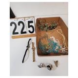 Costume Jewelry W/ 2 Watches