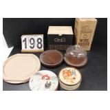 Wine Brique ~ Veg-O-Matic ~ Cheese Dish ~ Tins