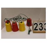 Vintage Blow Mold Plastic Tiki String Lights