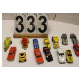 Flat of Hot Wheels & Matchbox Cars