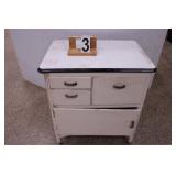 VTG Metal Top Kitchen Cabinet 32"T X 31"W X 22"W