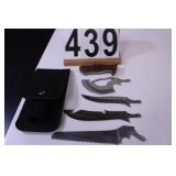Interchangeable Knife w/ 4 Blades & Case
