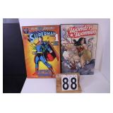 Superman & Wonder Woman 19.25" X 13"