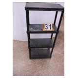 4 Tier Plastic Shelf 51"T X 24"W X 12"D