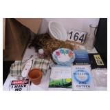 Heating Pad ~ Wigs ~ Books ~ Floral Bowls ~ Candy-