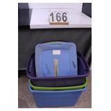3 Totes W/ Lids