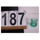 Uranium Glass Toothpick Holder