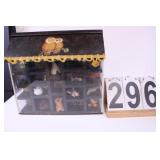 2 Sided Curio Shelf W/ Figures