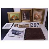 Photo Album  - Picture Frame - 2 Floral Pictures -