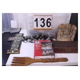 Clear Tote w/ Candle Holder ~Cross Wall Hanging ~