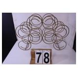 Wine Rack Gold Tone 16.5" X 22.5" X 6.5"