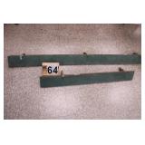 Pair Of Wood Shelves 6" T X 48" And  6" X 74.5"