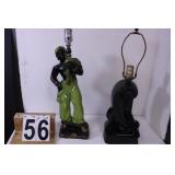 Genie Type Lamp 21" Black lamp 23" Both Work