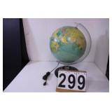 World Globe Lighted Needs Bulb 12" Globe -