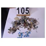 Flat of Earrings w/ Blue Earrings