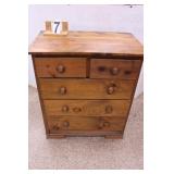 5 Drawer Dresser 39.5"T X 34.5"W X 21"D